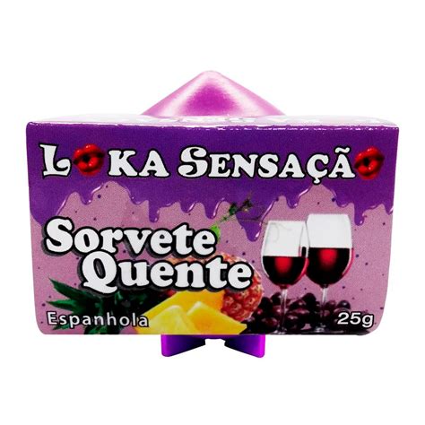 Vela Sorvete Quente 25g Loka Sensação Espanhola Sex Shop Loja Fetiches