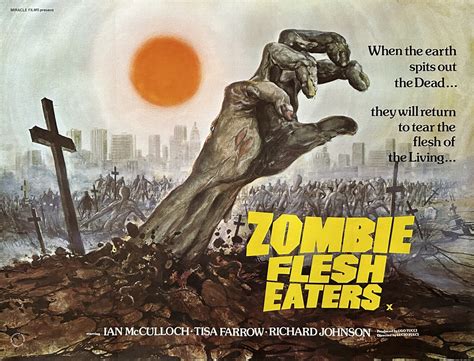 Original Zombie Flesh Eaters Movie Poster Movie Poster Lucio Fulci