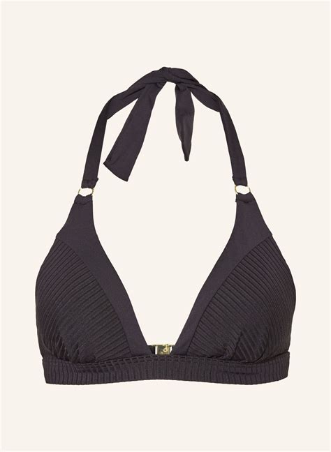 CYELL Neckholder Bikini Top CAVIAR In Schwarz
