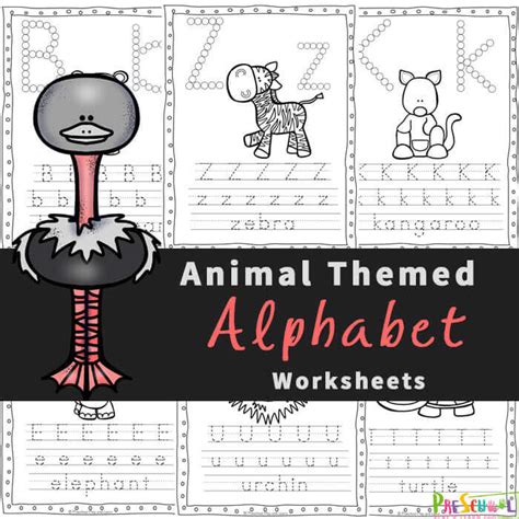 ? FREE Animal Alphabet Worksheets for Preschoolers - Worksheets Library