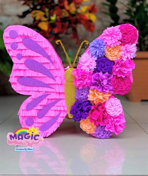 Piñata mariposa Butterfly birthday party decorations Butterfly