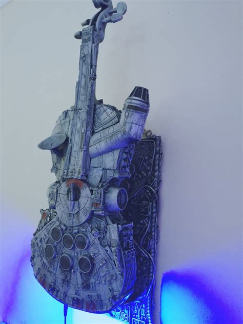 Star Wars Millennium Falcon Violin Sculpture Steampunk Mask