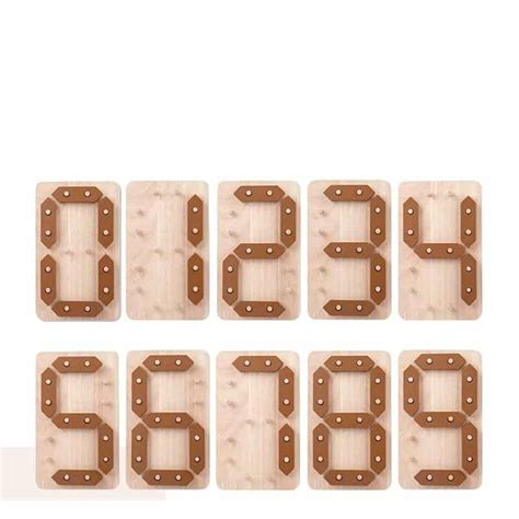 Puzzle en bois de numération Maison du Bois