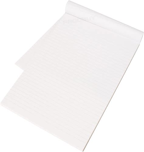 Pack Of 5 A4 Feint Ruled Memo Pads 160 Page Writing Notepads 8mm