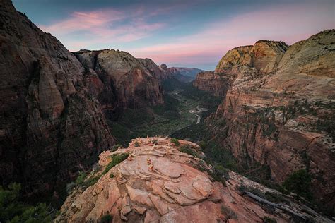 Sunrise from Angels Landing Photograph by James Udall - Fine Art America