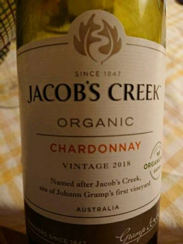 Jacobs Creek Organic Chardonnay Vivino Australia