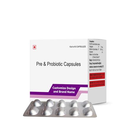 Pre And Probiotic Capsules Secure Life Pharmaceuticals