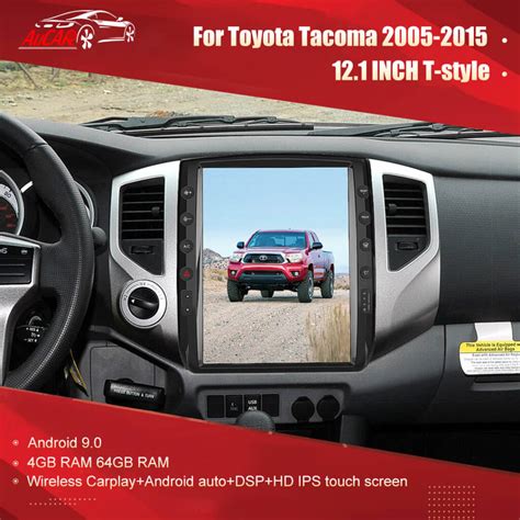 AuCar Android T Style Car Video For Toyota Tacoma 2005 2015 Radio Car