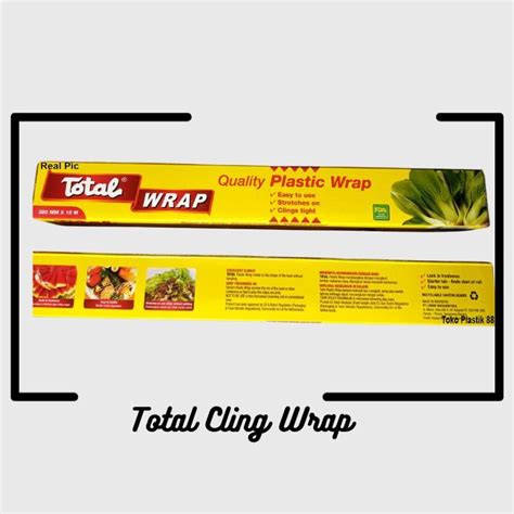 Jual Total Plastik Cling Wrap Plastik Pembungkus Makanan Bening X