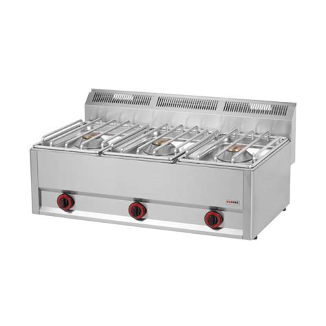 Kuchnia Gazowa Gastronomiczna 3 Pal RED FOX SP 90 3GLS 600 13 5 KW