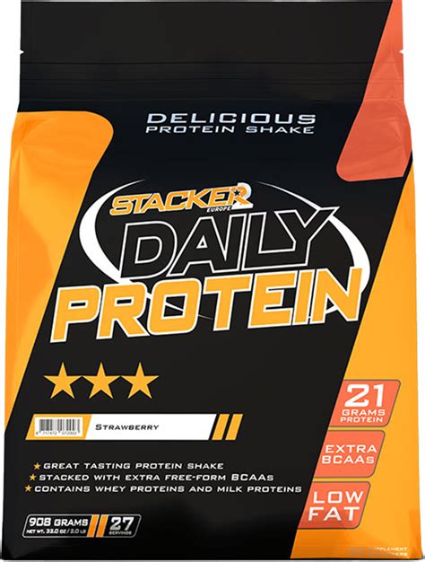 Stacker2 Daily Protein 908 G Strawberry EXP 01 07 2024 Prometeus