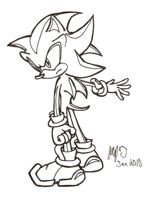 Desenhos Do Shadow The Hedgehog Para Colorir