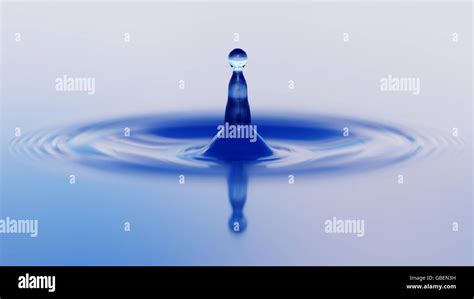 Water Drop Splash Closeup D Illustration Stock Photo Alamy