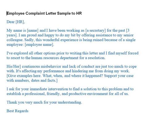 16 Professional Complaint Letter Templates And Formats Word Excel Fomats