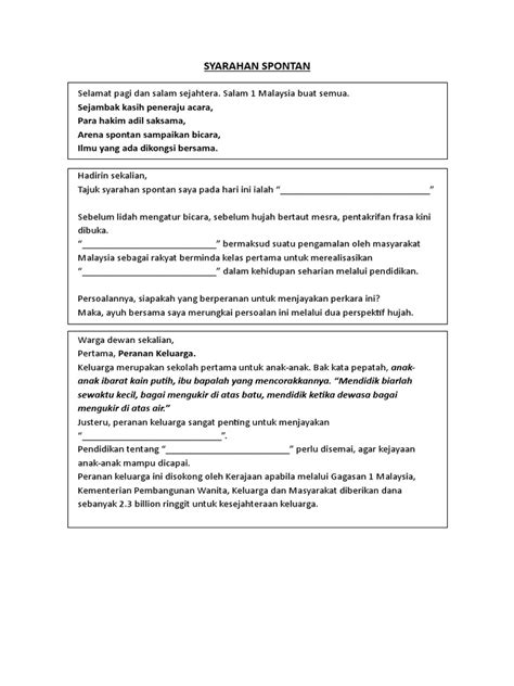 Syarahan Spontan Pdf