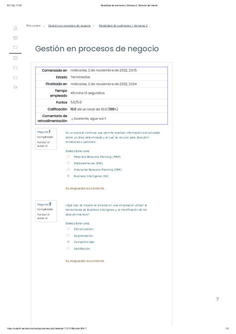 Modalidad De Ex Menes Semana Revisi N Del Intento Pdfcoffee