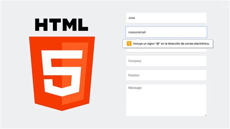 Validar Un Formulario Con HTML5