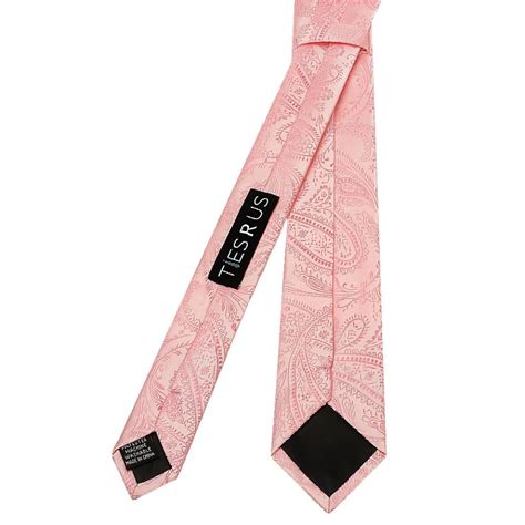 Light Pink Paisley Skinny Men S Tie