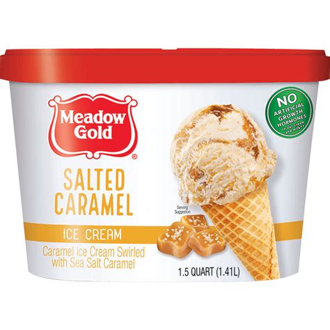 Salted Caramel Ice Cream 1.5 Quart - Meadow Gold® Dairy