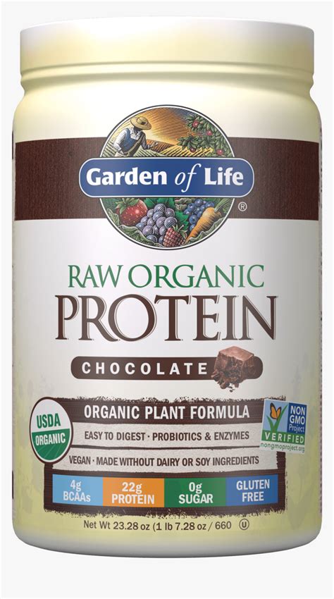 658010115940 - Garden Of Life Protein Chocolate, HD Png Download ...