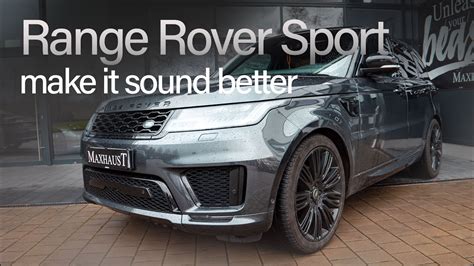 Range Rover Sport Sounds Better With Maxhaust Active Sound YouTube