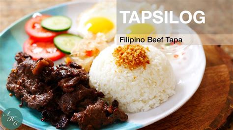 How To Make Tapsilog Filipino Beef Tapa Recipe Youtube