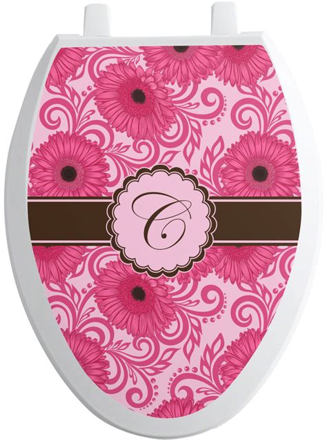 Gerbera Daisy Toilet Seat Decal Elongated Personalized Youcustomizeit