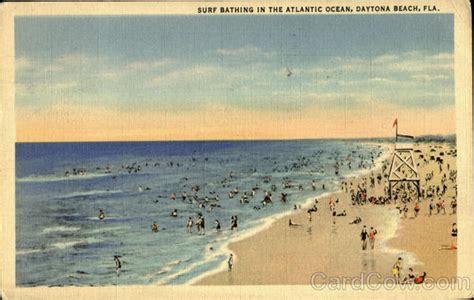 Surf Bathing In The Atlantic Ocean Daytona Beach Fl