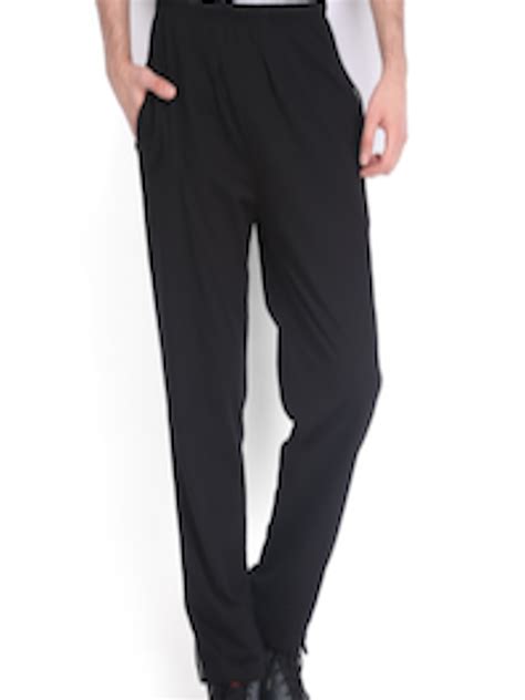 Buy Jockey Men Black Solid Track Pants Track Pants For Men 9866659