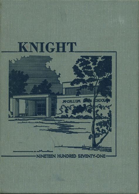 1971 Yearbook From Mccallum High School From Austin Texas