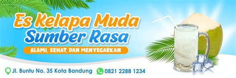 Contoh Desain Spanduk Banner Es Kelapa Muda Contoh Desain Off Porn