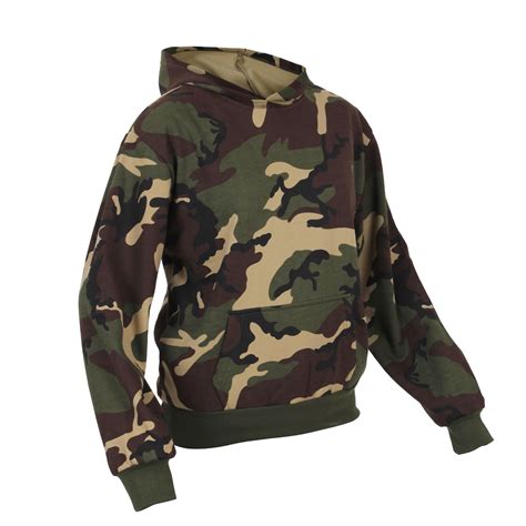 Rothco Pullover Kinder Mit Kapuze Woodland Army Shop Military Range