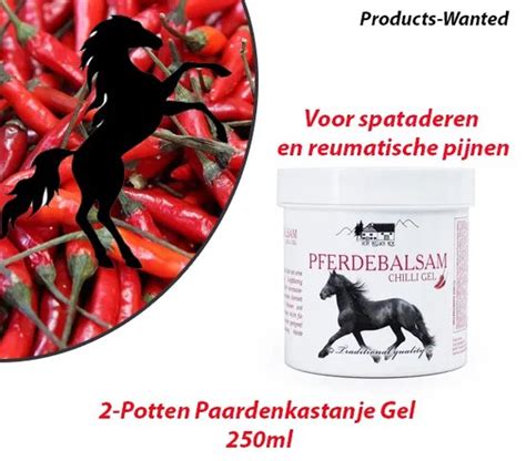 2 Potten Paardengel Chili Gel Pullach Hof 250ml Voor Spieren En