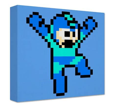 Megaman Toile Mural Large Art Nes Snes Sprite Pixel Art Eur