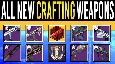 Destiny 2 NEW SERAPH CRAFTING WEAPONS Perk Rolls Exotic Crafting