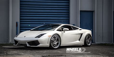 White Lamborghini Gallardo Black Rims