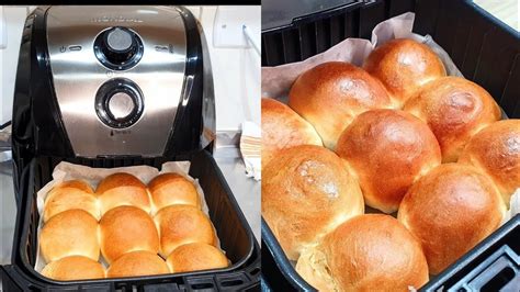 COMO FAZER PÃO NA AIRFRYER PRONTO EM 15 MINUTOS YouTube