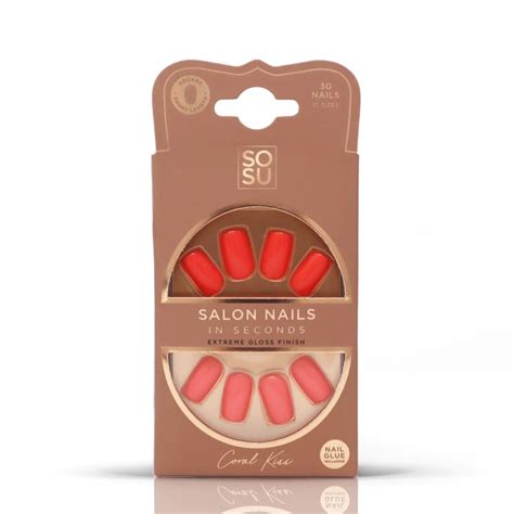 Sosu Uñas Postizas Coral Kiss Perfumerias Primor