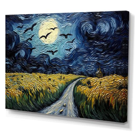 August Grove Vangogh Cornfield With Crows Framed On Canvas By Vincent