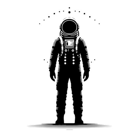 Premium Vector Vector Astronaut Silhouette