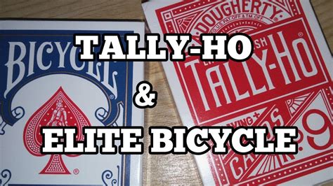 Tally Ho And Elite Bicycle Playing Cards Short Review Youtube