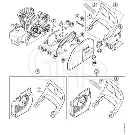 Genuine Stihl Ms F Hand Guard Chain Brake Ghs