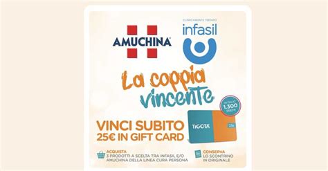 Con Infasil E Amuchina Vinci Gift Card Tigot Ci Sono Premi In