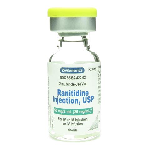 Ranitidine Hydrochloride 25mgml Sdv 2ml 10 Vialstray Mcguff