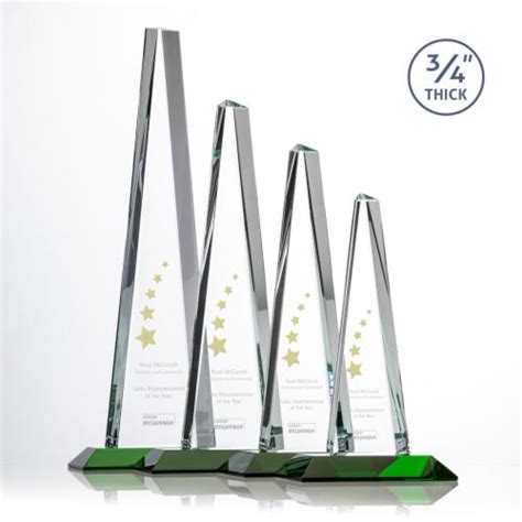 Majestic Tower Green Towers Crystal Award Aws G