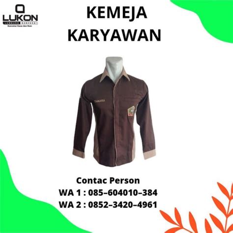 KONVEKSI WA 085 604010 384 Kemeja Kerja Pria Karyawan Lebong Alya