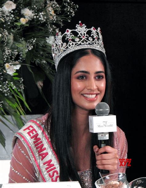 New Delhi Femina Miss India World 2022 Sini Shetty During A Press Conference Gallery Social