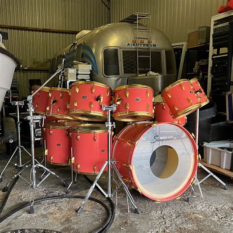 Vintage 1970s Slingerland Factory Custom 12 Piece Pink Gold Reverb