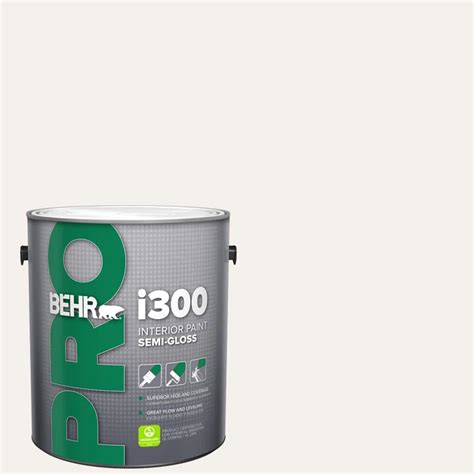 BEHR PRO 1 Gal HDC MD 06 Nano White Semi Gloss Interior Paint PR37001