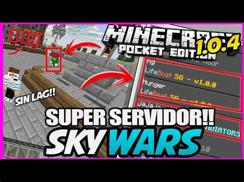 Nuevo Server Skywars Juegos Del Hambre Minecraft Pe Mejor